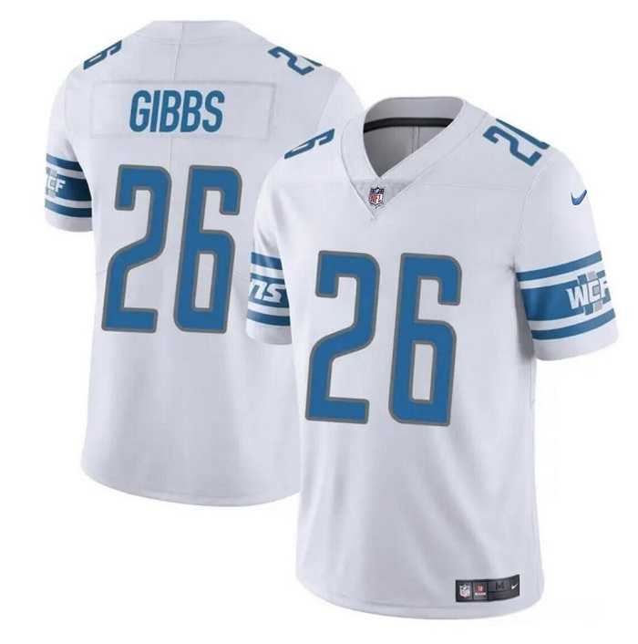Men & Women & Youth Detroit Lions #26 Jahmyr Gibbs White Vapor Untouchable Limited Jersey->green bay packers->NFL Jersey